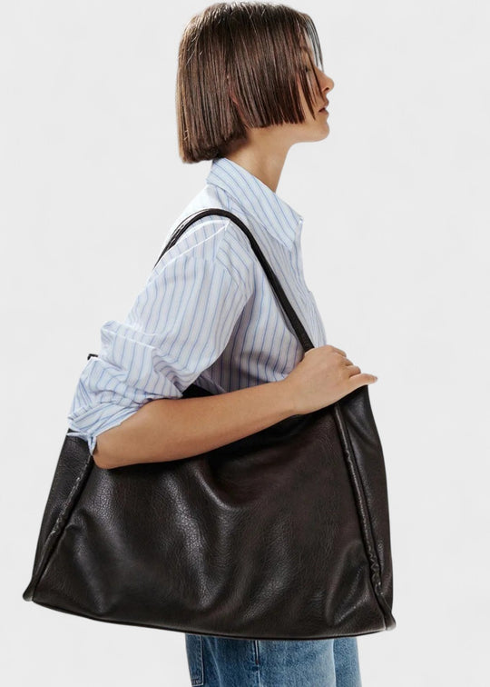 Dina - Läderhandväska Tote Bag