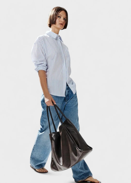 Dina - Läderhandväska Tote Bag