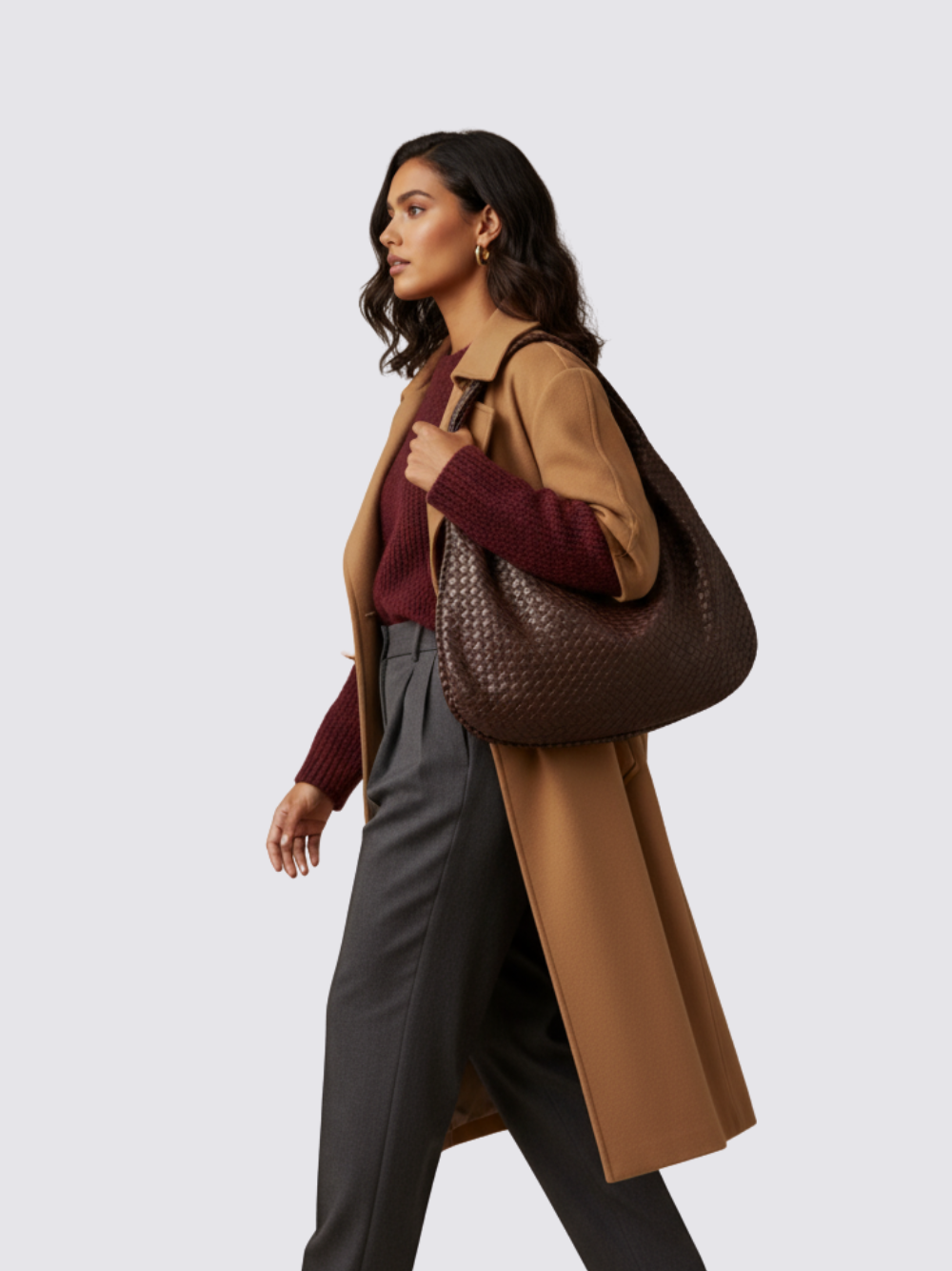 Medium Bogota-väska - Burgundy