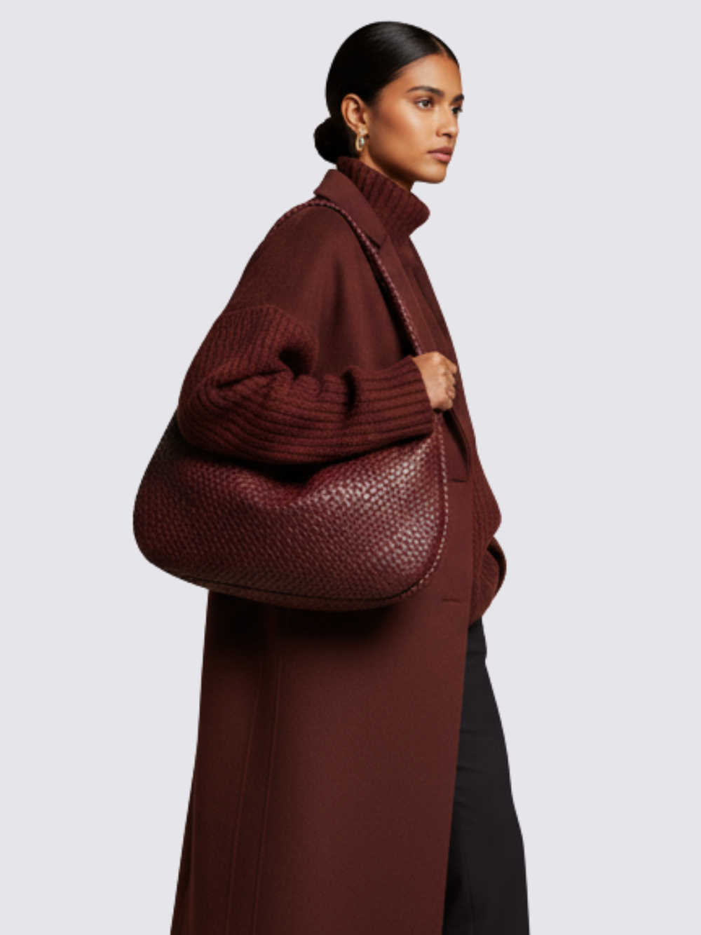 Medium Bogota-väska - Burgundy