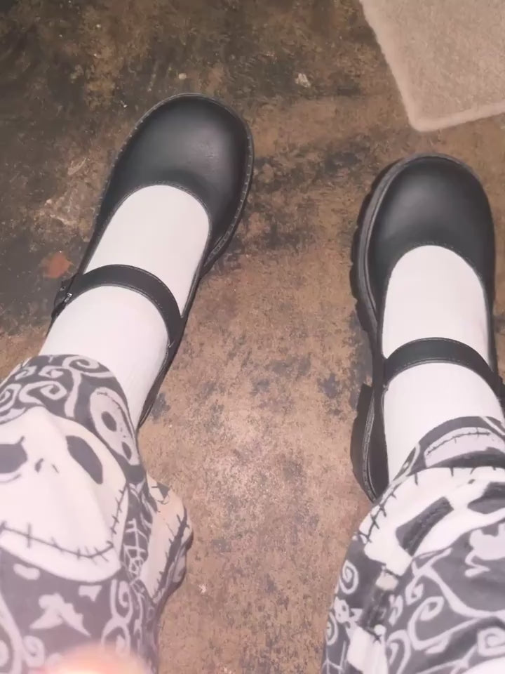 Bonnie - Oxfords Svarta Lackläder Pumps Boots